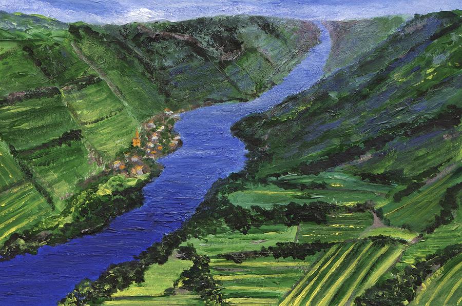 Moselle River Painting by Jamie Frier