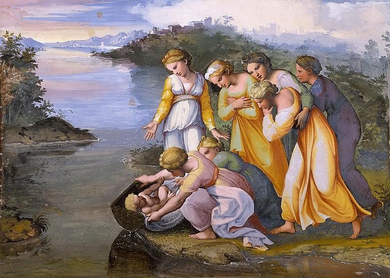 Moses Saved From The Waters Raffaello Sanzio Da Urbino Raphael Raffaello Santi Digital Art By Eloisa Mannion