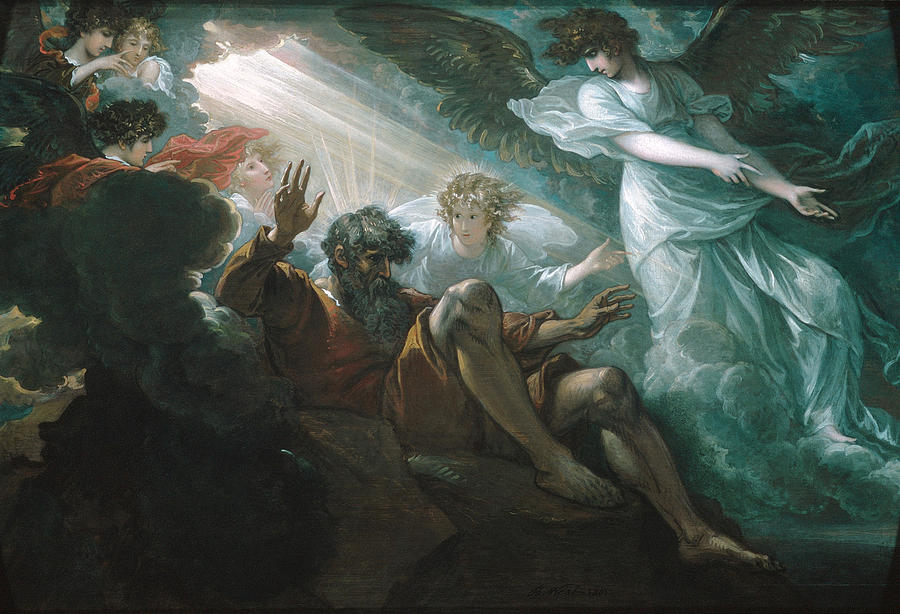 Moses Shown the Promised Land Painting by Benjamin West