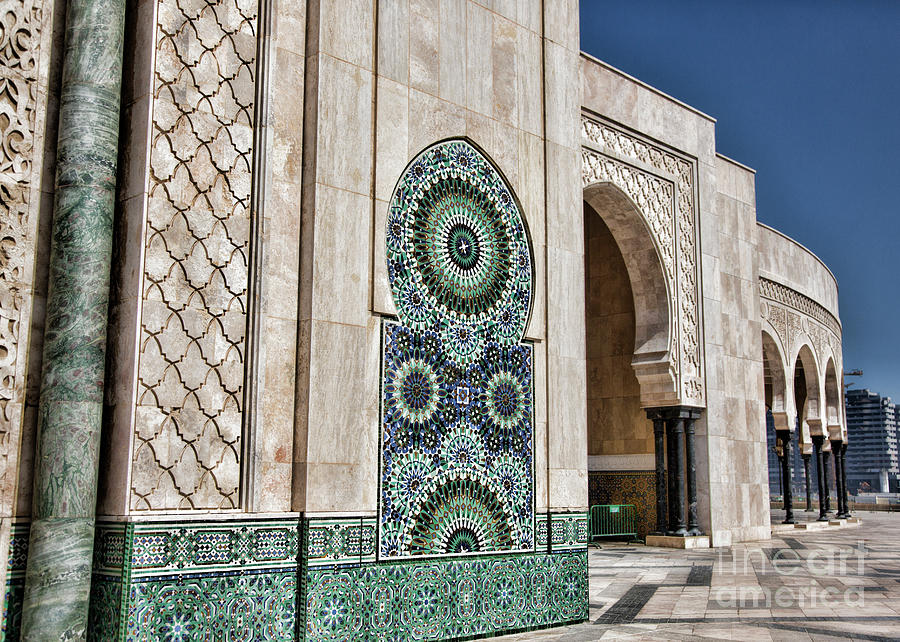 Mosque Hassan II Casablanca  Photograph by Chuck Kuhn
