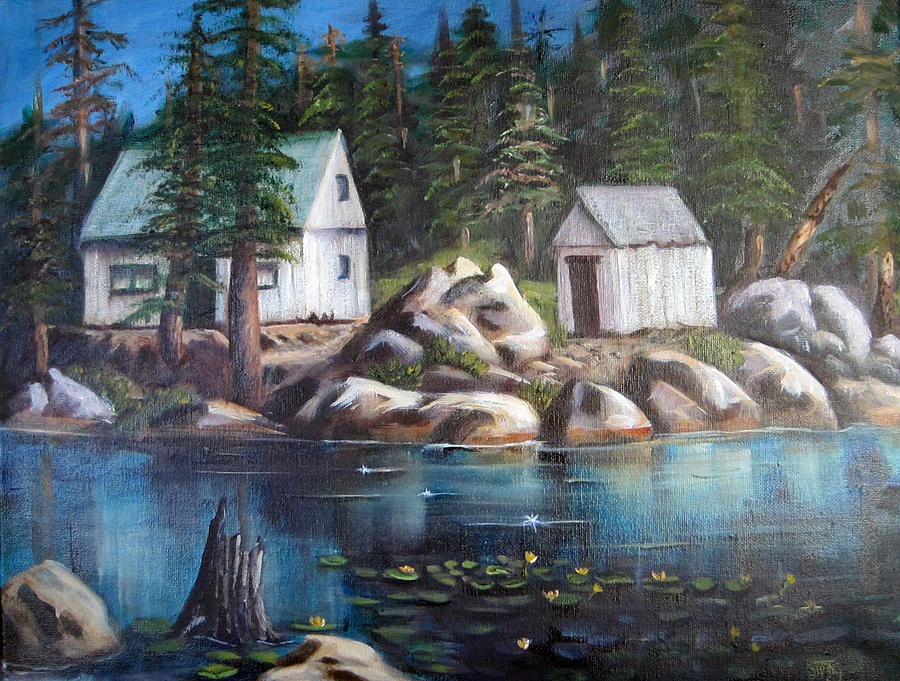 Mosquito Lake Painting by Sherry Strong