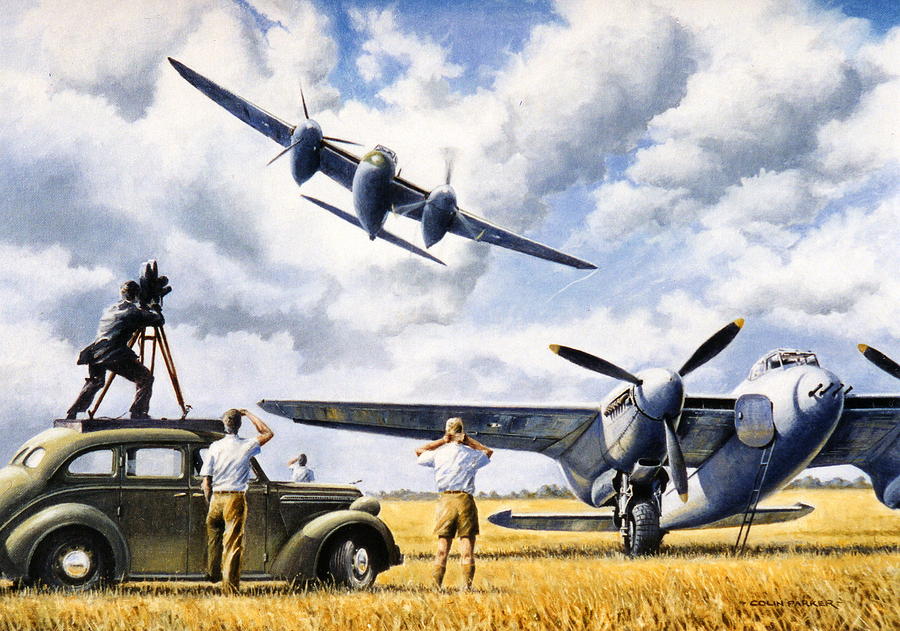 Mosquito Movietone News  Painting by Colin Parker