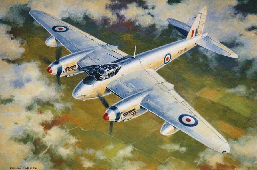 Mosquito Survey Flight Painting by Colin Parker