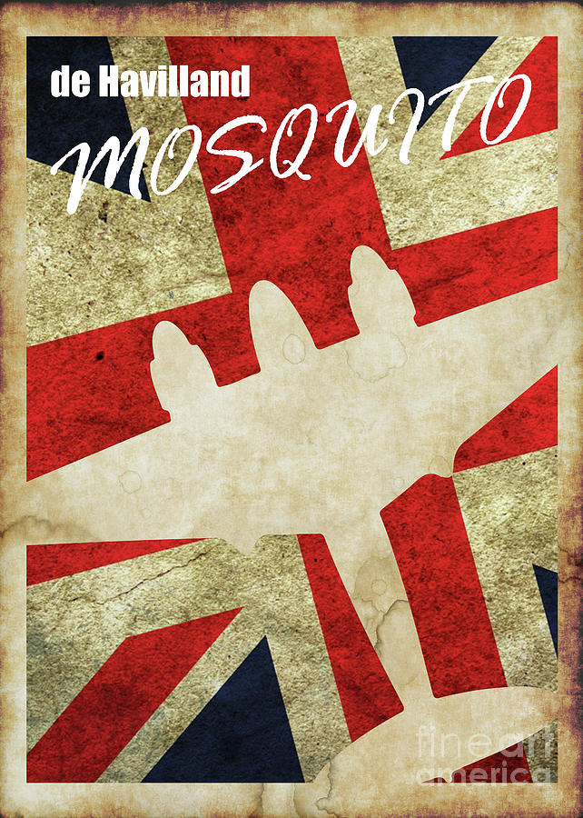 Mosquito Vintage Poster Digital Art by Airpower Art