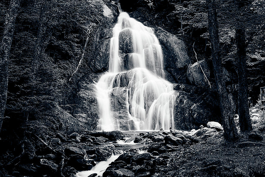 Moss Glen Falls Vt waterfall Photograph by Jeff Folger