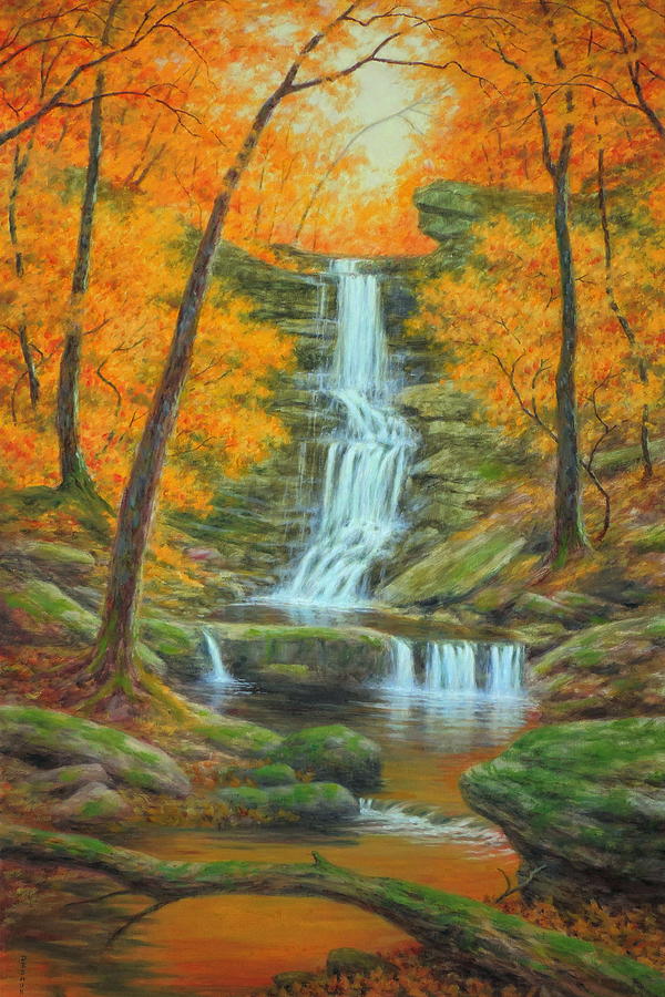 Mossy Glen Painting by Barry DeBaun - Fine Art America