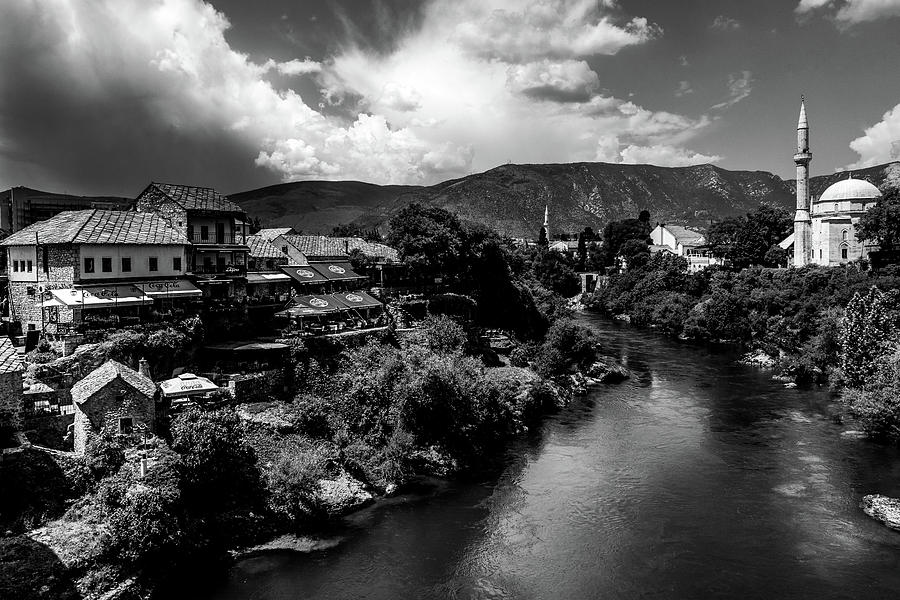 Mostar in Black and White Photograph by Andrew Matwijec