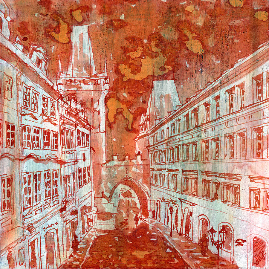 Architecture Painting - Mostecka by Yevgenia Watts