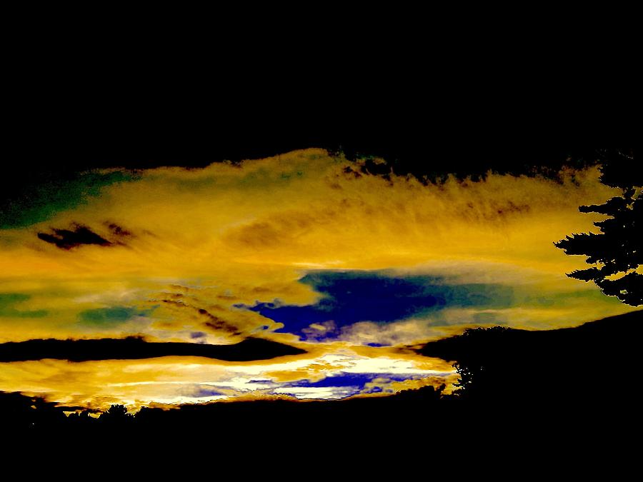 Sunset Photograph - Mostly Amber by Elizabeth Tillar