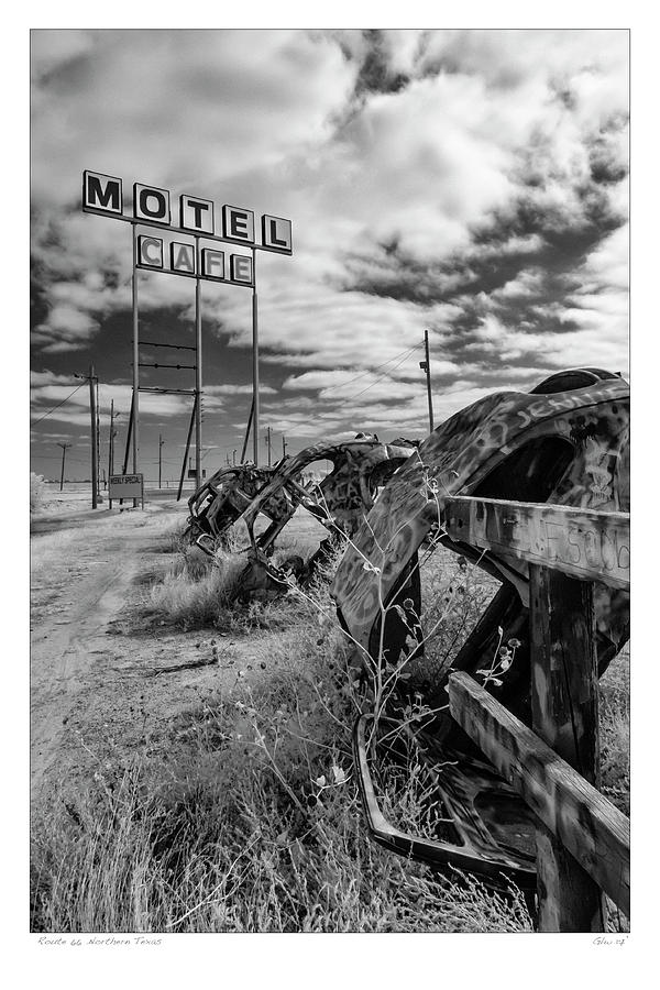 Motel Cafe Northern Texas  Photograph by Gary Warnimont