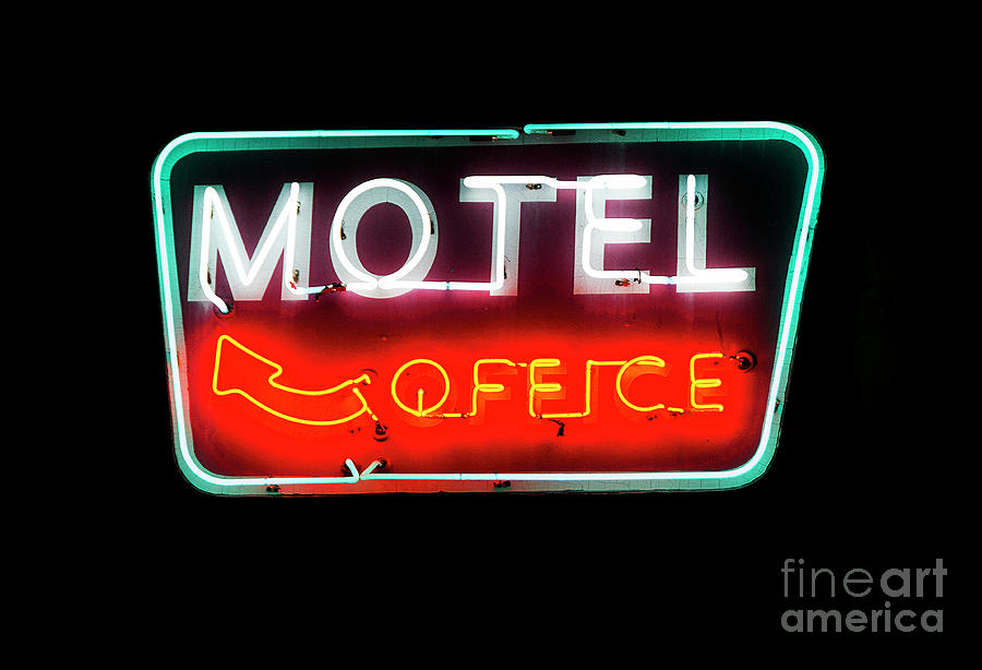 Motel Office Photograph by Lenore Locken