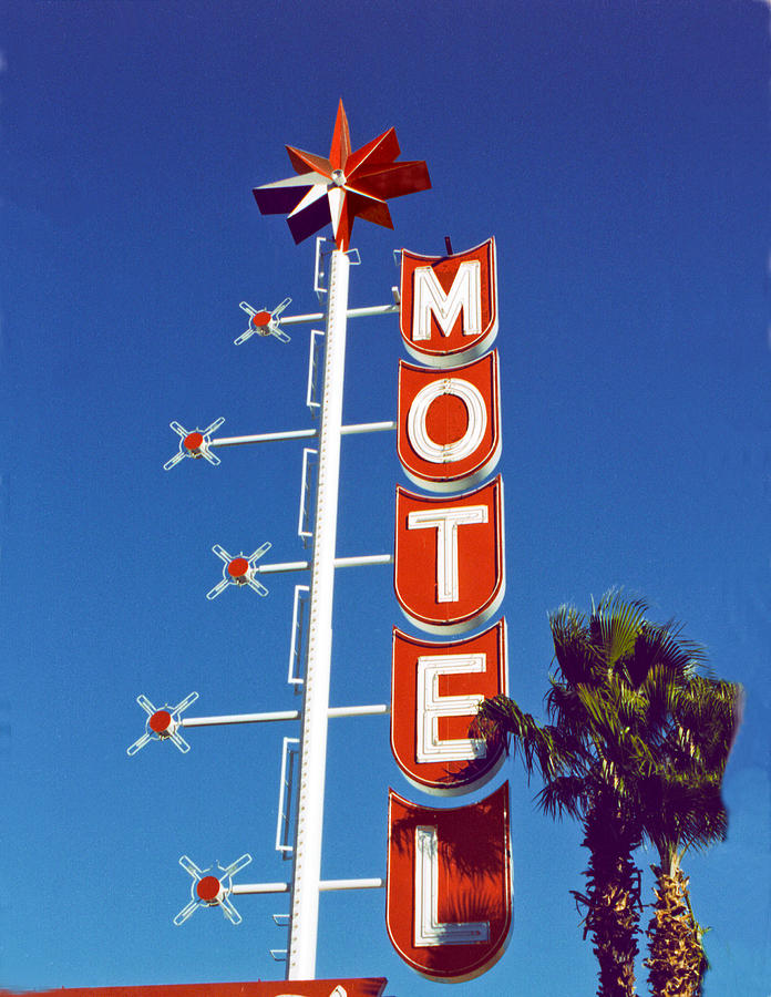 Motel with Stars Photograph by Matthew Bamberg