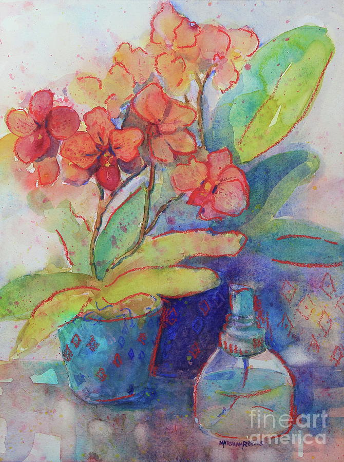 Still Life Painting - Moth Orchids by Marsha Reeves