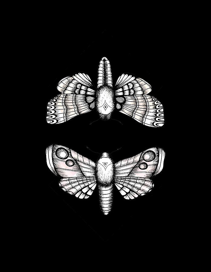 Moth Digital Art by Poetri Kempit