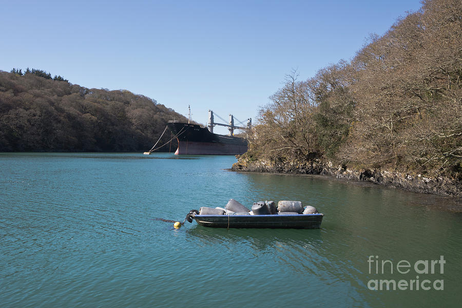 Mothballed on the River Fal Photograph by Terri Waters