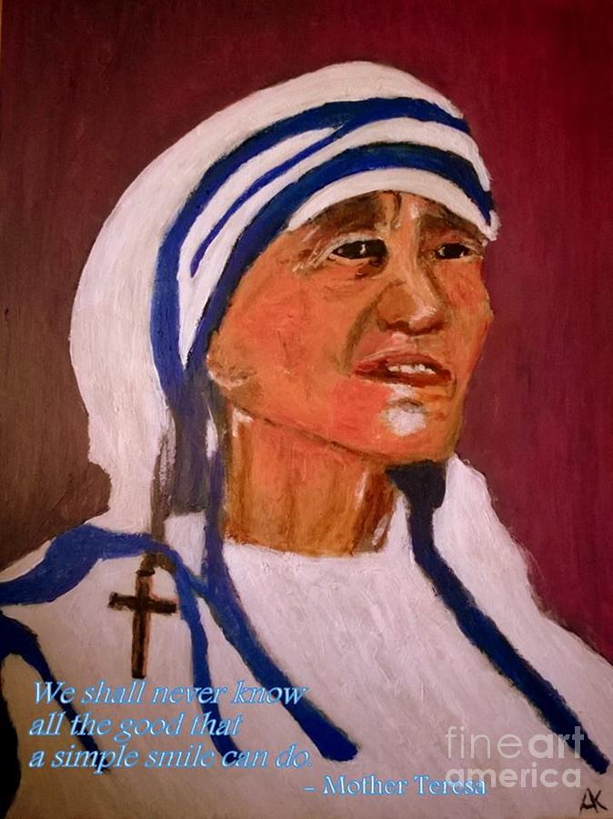 Mother Theresa Painting - Mother by Aat Kuijpers