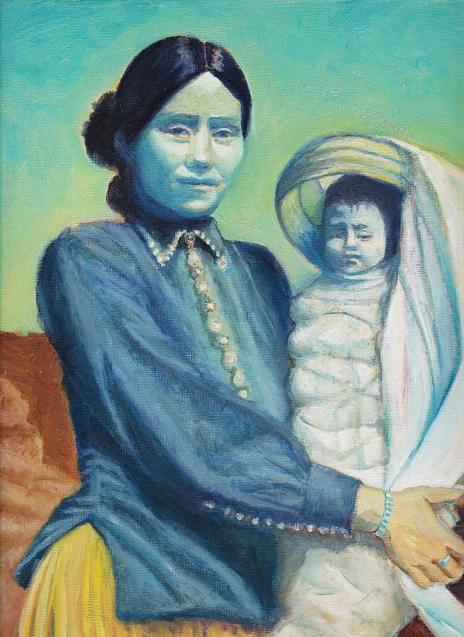 Mother and Child  Painting by Nancy  Connolly