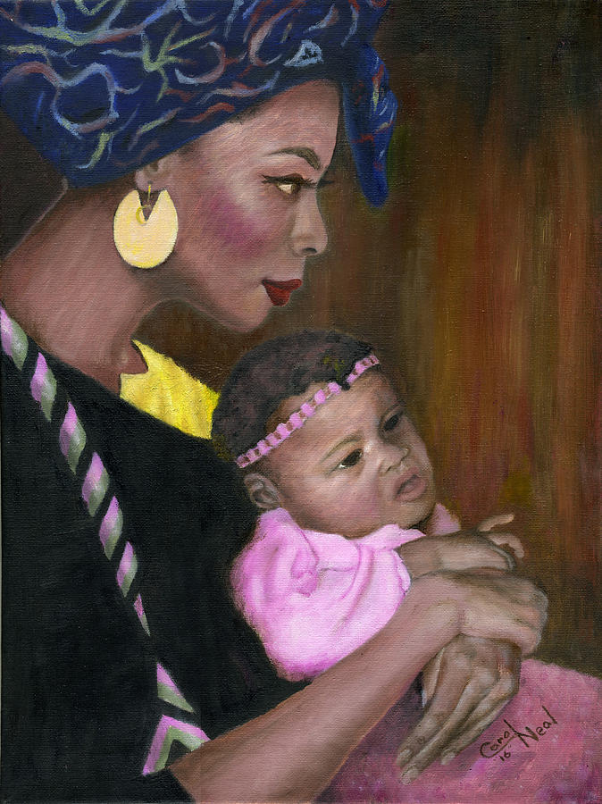 Mother and Child Painting by Carol Neal-Chicago