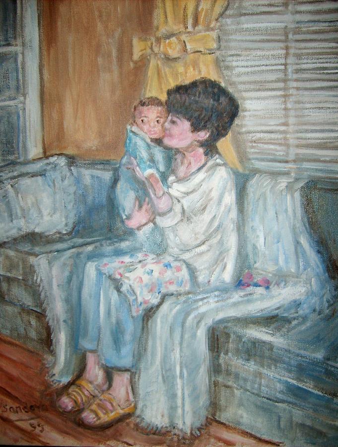 Mother and Child r Painting by Joseph Sandora Jr Mother and Child r Painting by Joseph Sandora Jr