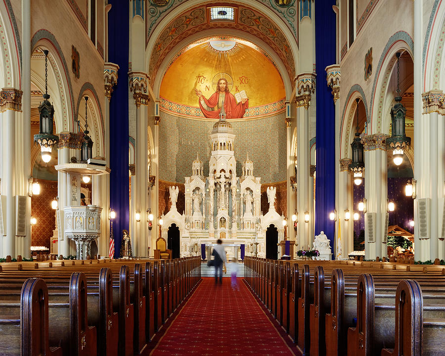 Mother and Child - Saints Peter and Paul Roman Catholic Church, San Francisco, California Photograph by Darin Volpe