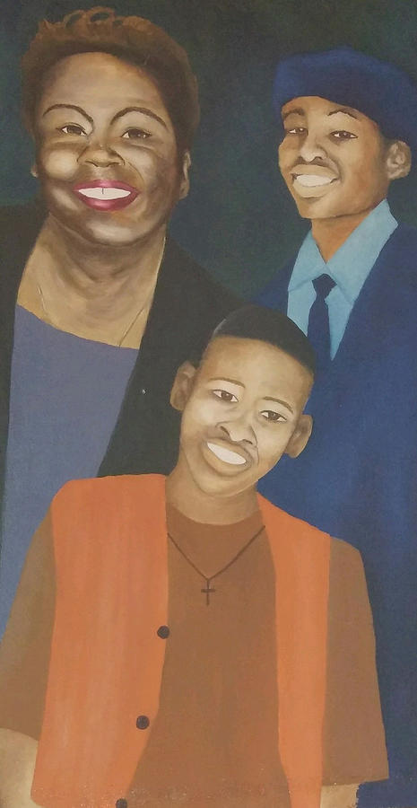 Mother and Eternal Son Painting by Angelo Thomas