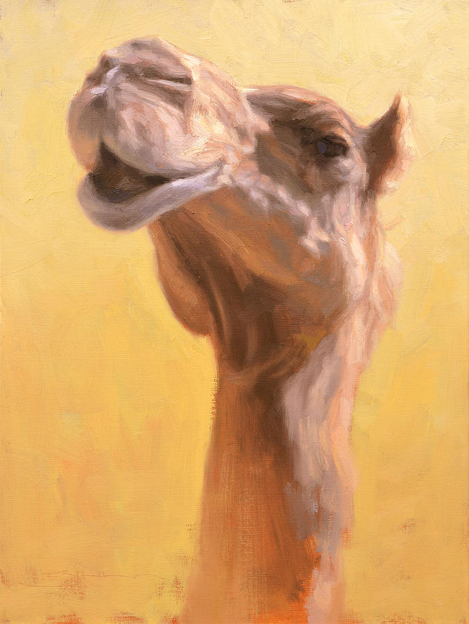 Camel Painting - Mother Camel by Ben Hubbard