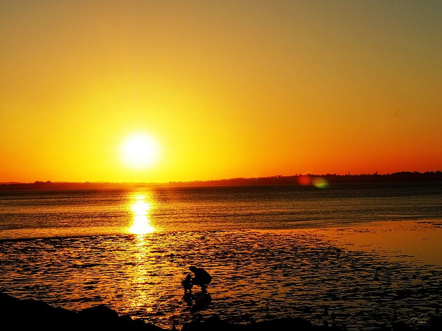 Mother Daughter Sunset Photograph by Michael Blaine