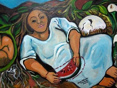 Brilliant Colors Painting - Mother Earth 3 by Ruth Olivar Millan Brilliant Colors Painting - Mother Earth 3 by Ruth Olivar Millan