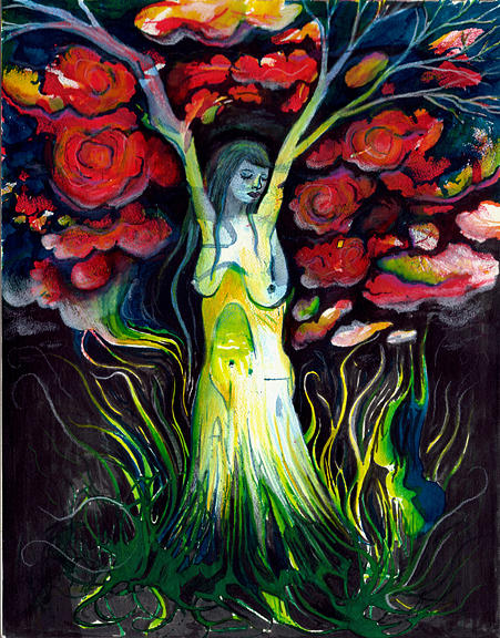 Tree Painting - Mother Earth by Daniel Lyons