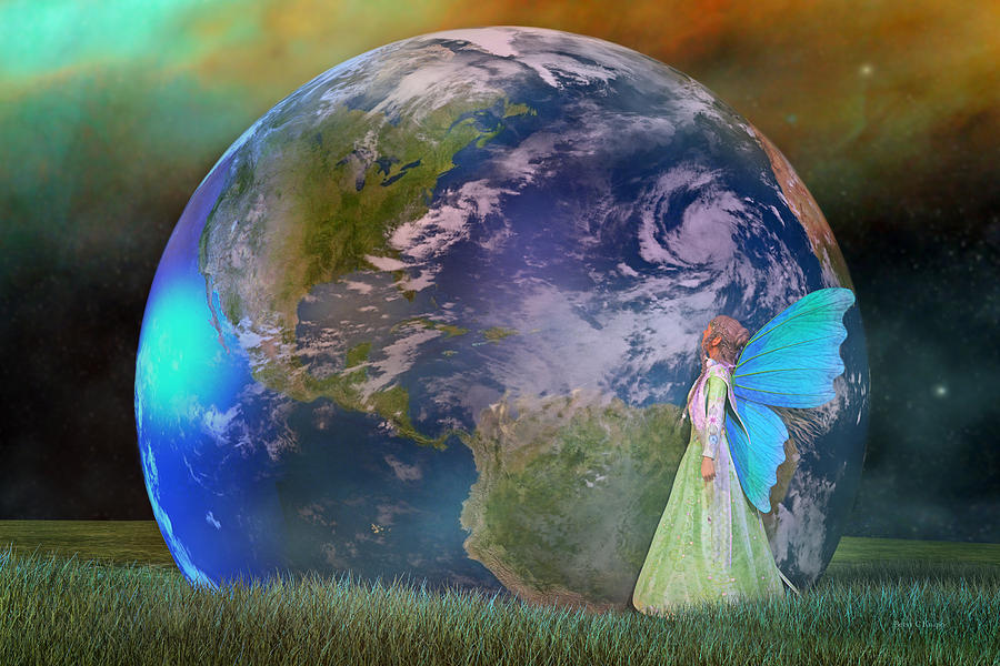 Fantasy Digital Art - Mother Earth Series Plate3 by Betsy Knapp