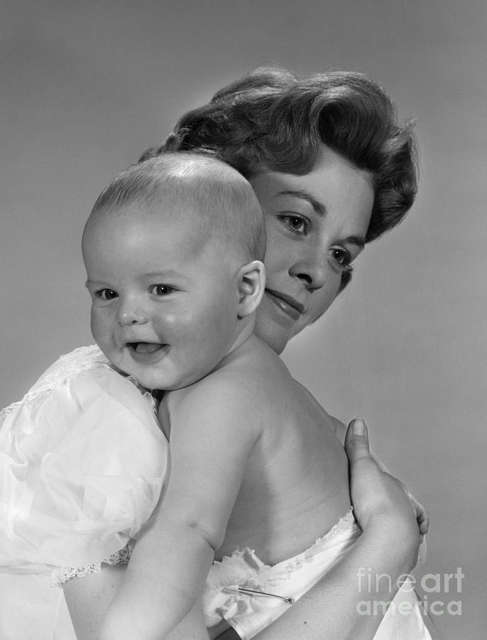 Mother Holding Baby, C.1960s Photograph by H. Armstrong Roberts/ClassicStock