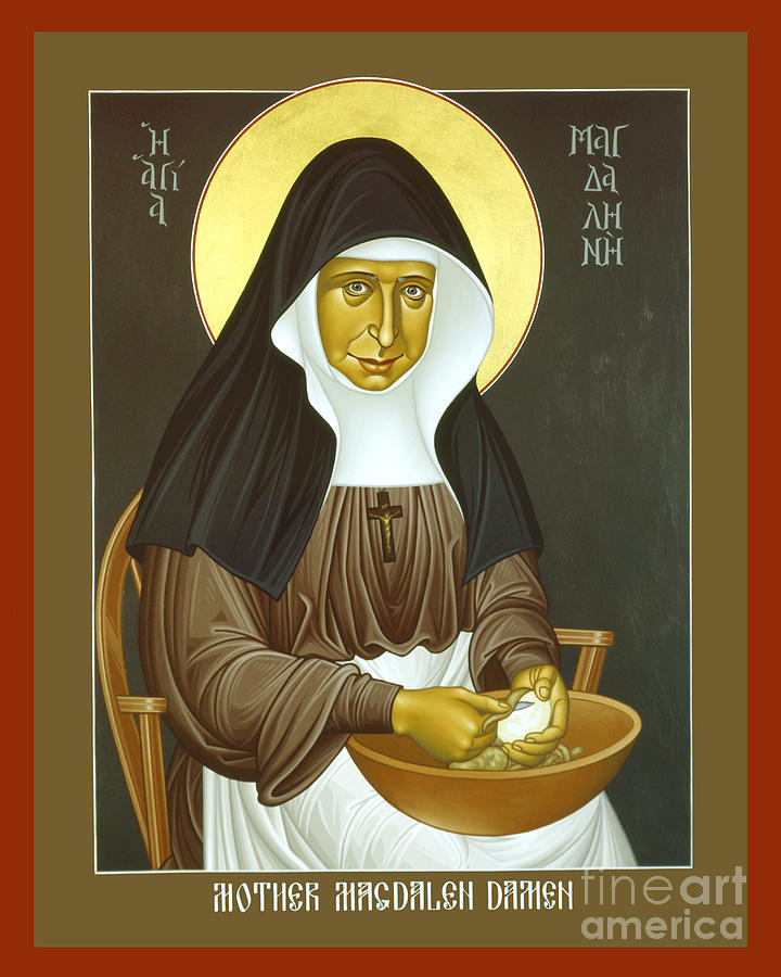 Mother Magdalen Damen - RLMMD Painting by Br Robert Lentz OFM