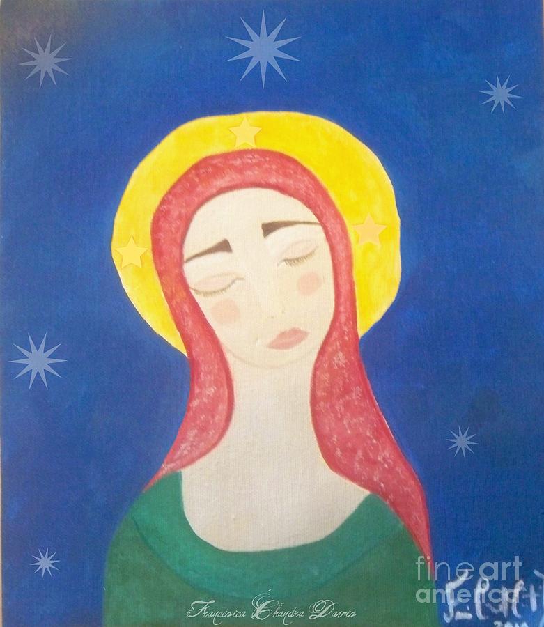 Mother Mary Painting - Mother Mary  by Sacred  Muse