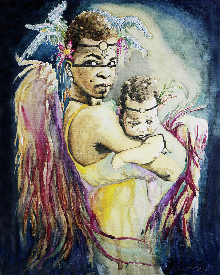Mother Mary Tribal Version by Emily May Studio Arts Mother Mary Tribal Version by Emily May Studio Arts