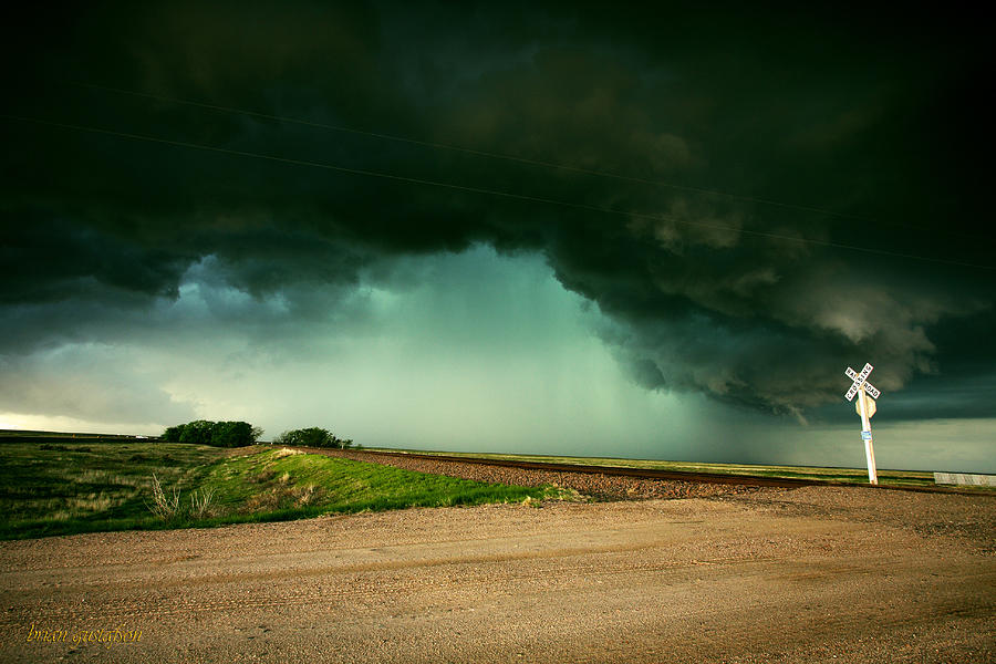 Mother Nature Arrives by Rail Photograph by Brian Gustafson