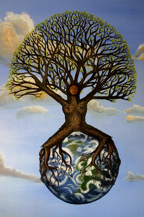 Mother Nature Mother Earth Painting By Shawna Dockery