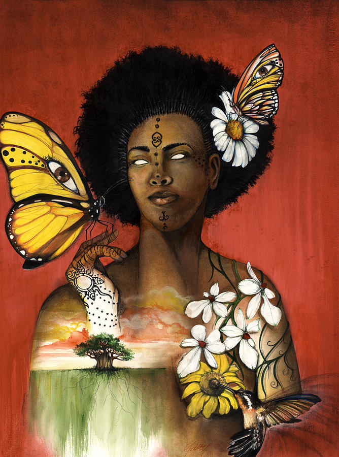 Butterfly Mixed Media - Mother Nature VIII by Anthony Burks Sr