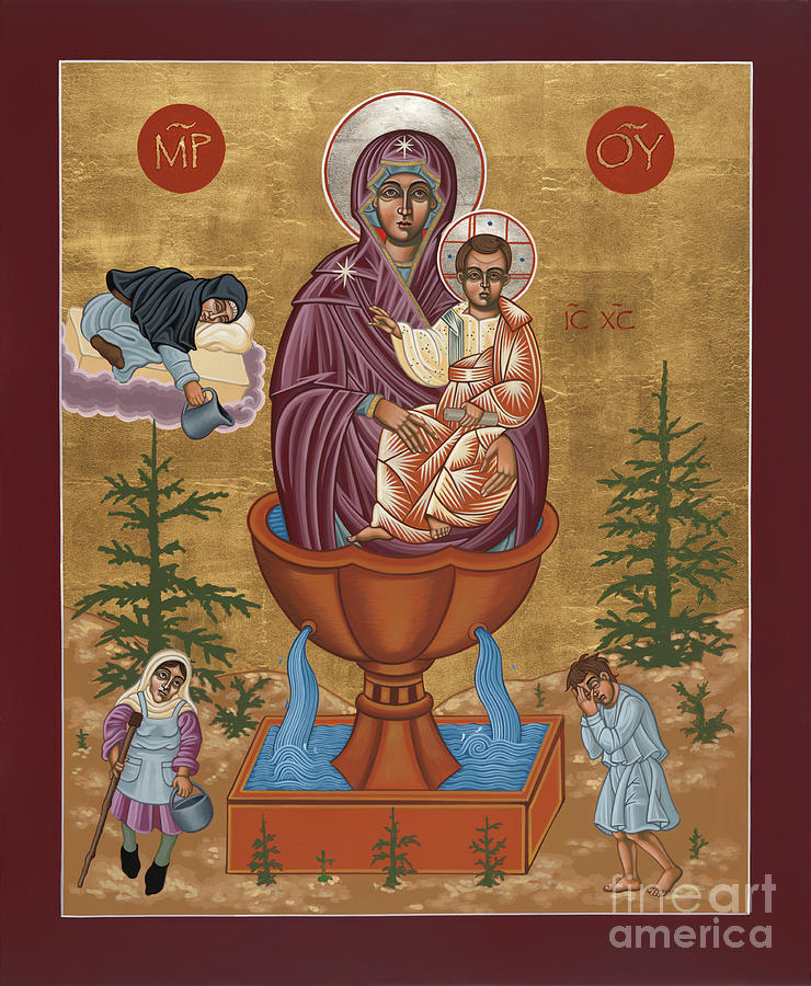 Mother of God Life Giving Spring 179 Painting by William Hart McNichols