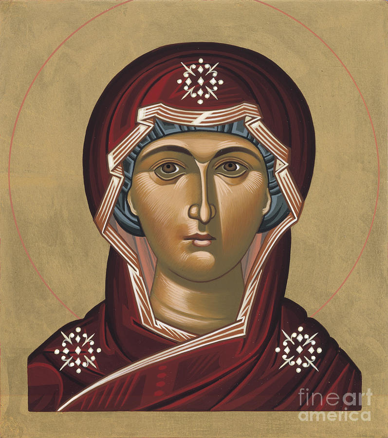 Mother of God Mystical Rose 035 Painting by William Hart McNichols