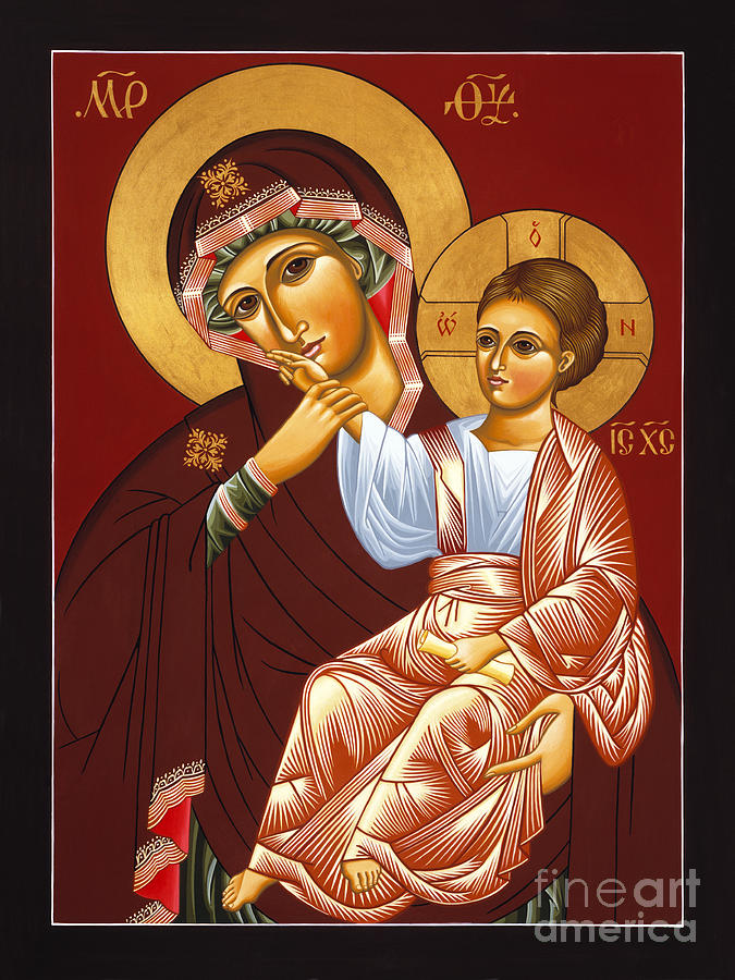 Mother of God of Vatopedi 015 Painting by William Hart McNichols