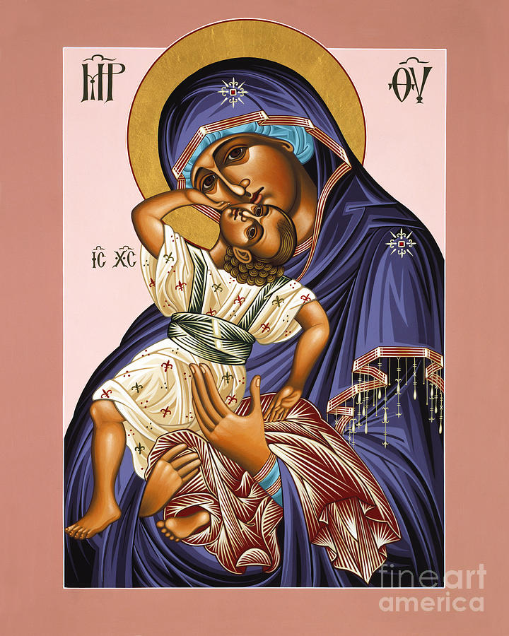Mother of God Rejoicing 055 Painting by William Hart McNichols