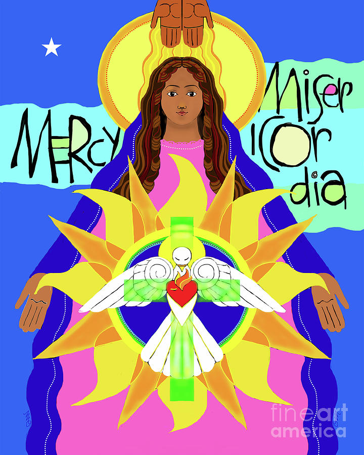 Mother of Mercy - Mmmcy Painting by Br Mickey McGrath OSFS