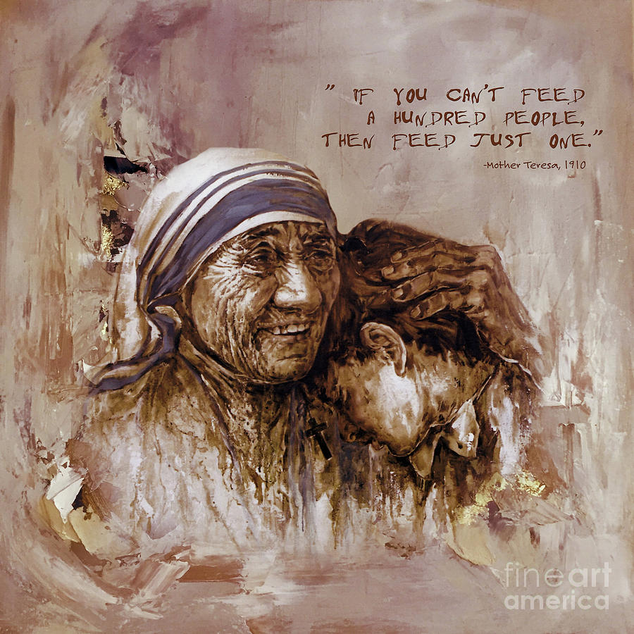 Mother Teresa of Calcutta  Painting by Gull G