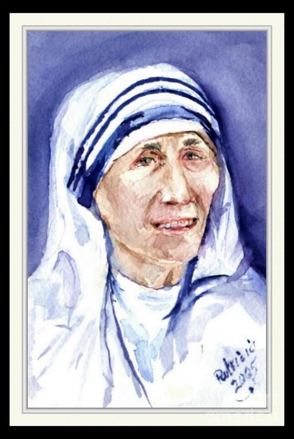 Mother Teresa Painting by Patricia Ducher