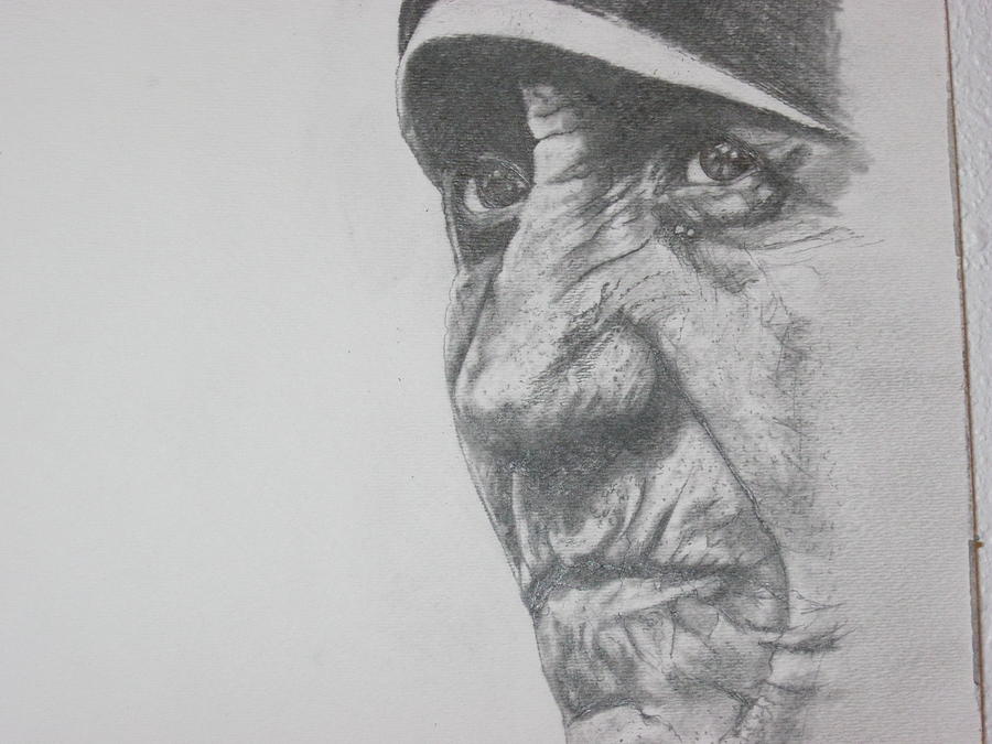 Mother Theresa Drawing by Carrie Maurer