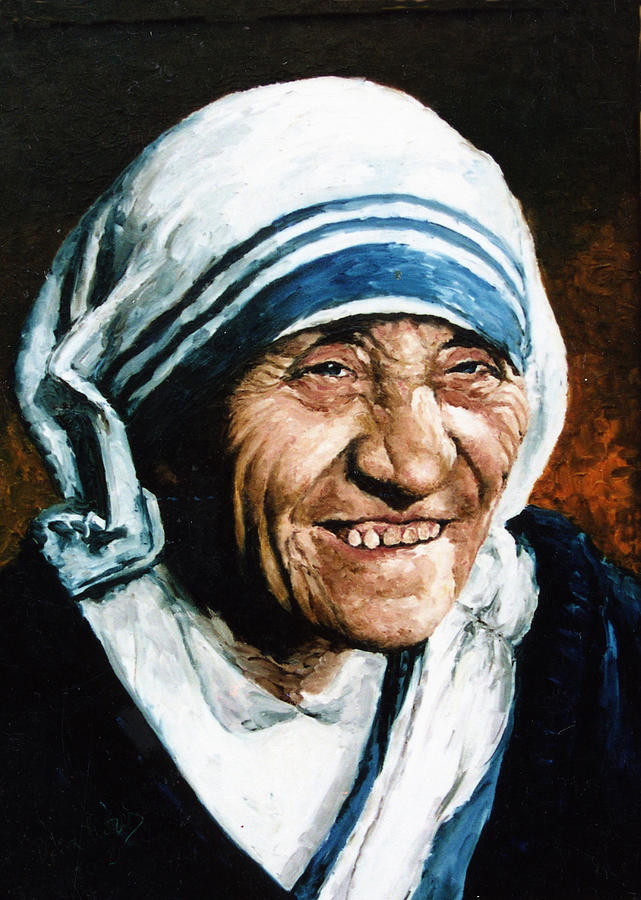 Mother Theresa Painting by Ilona Reisz