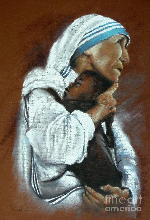 Mother Theresa Pastel by Tony Calleja