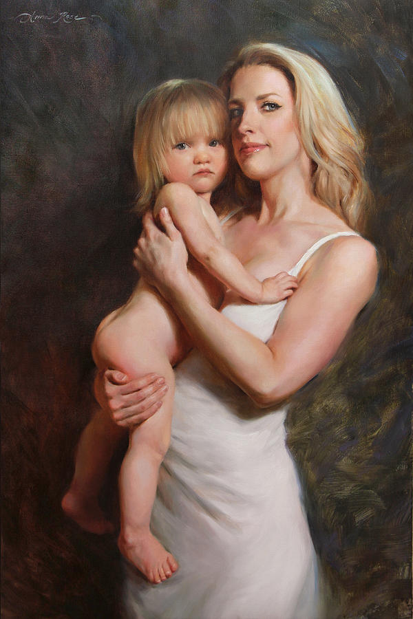 Motherhood Painting by Anna Rose Bain