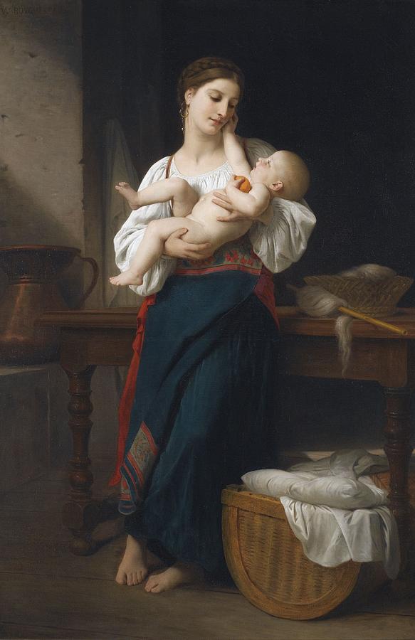 Motherhood Maternite from the journal Pan 1896 Edouard Vuillard 1868 - 1940 Painting by Celestial Images