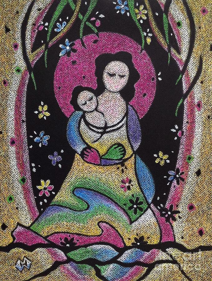 Motherhood No. 3 Pastel by Heather McFarlane-Watson